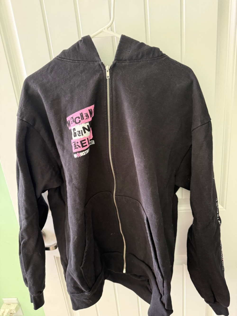 MGK Mainstream Sellout 2022 Tour Black Zip-Up Hoodie